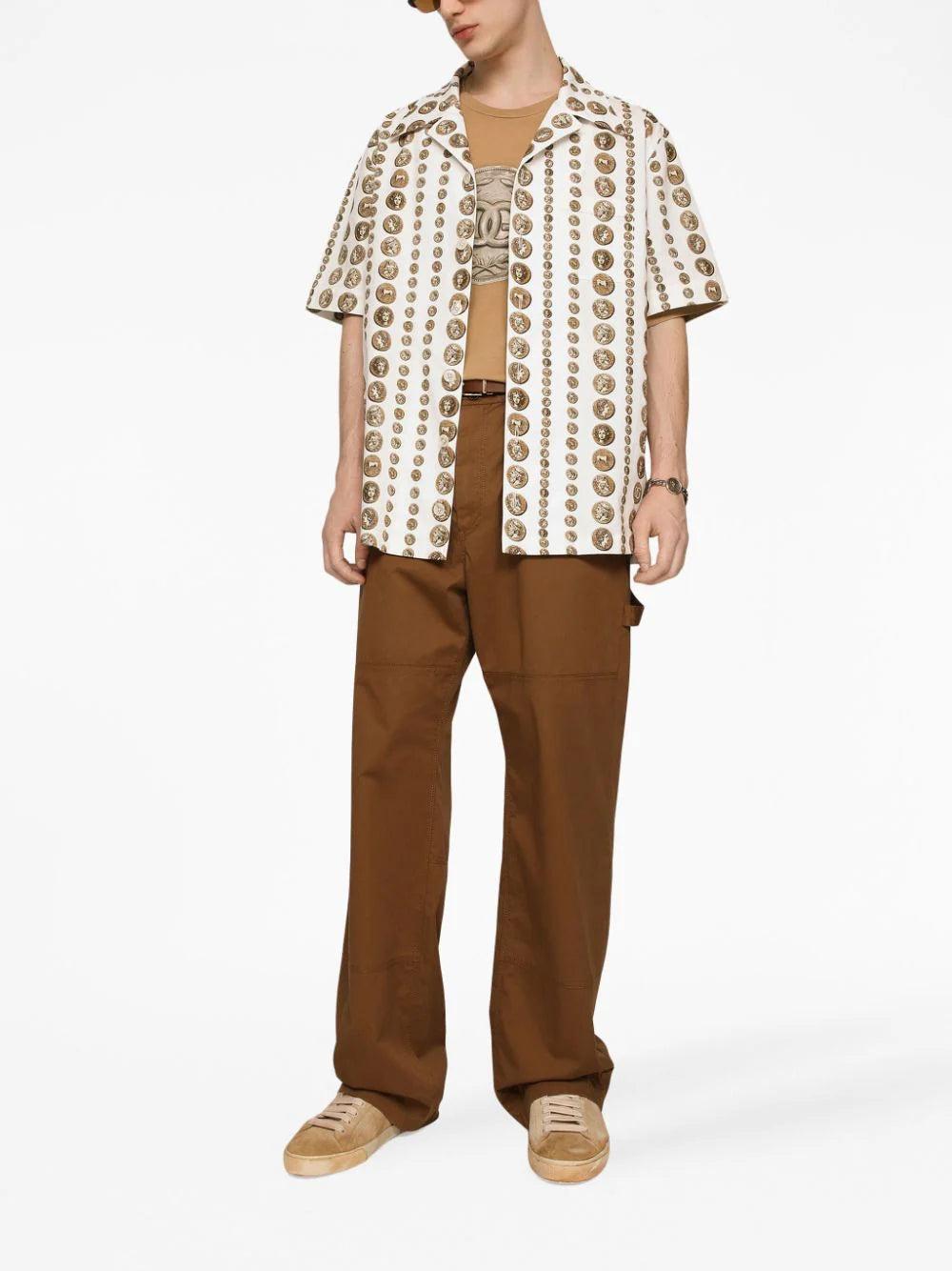Dolce & Gabbana Worker pants with brand plate Super Saving Price