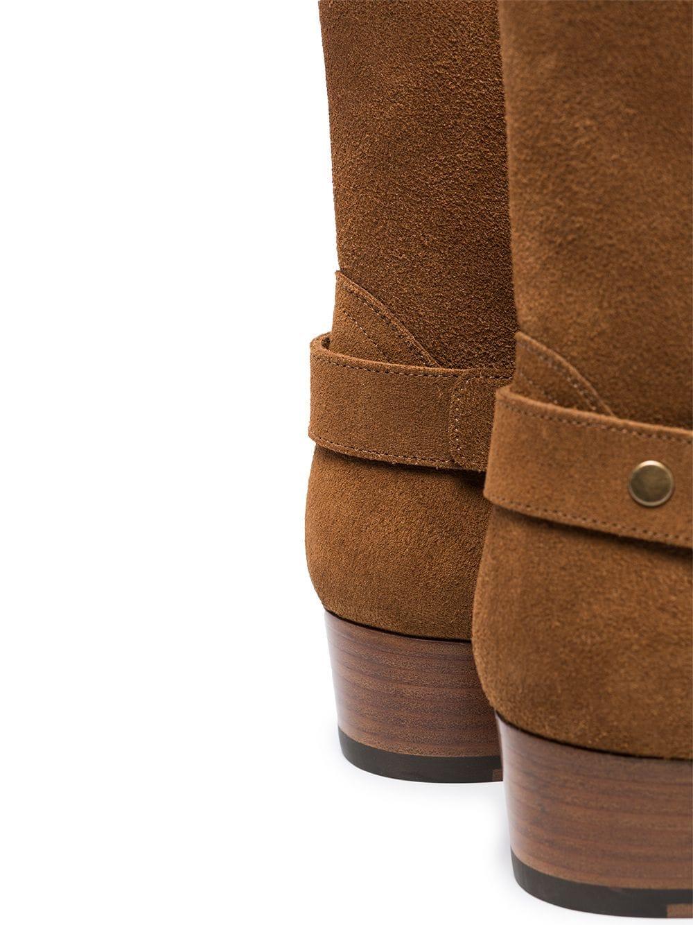 Saint Laurent Wyatt harness boots Fino al 50% di sconto