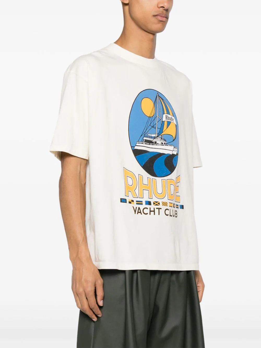 Rhude Yacht club t-shirt Discount Store per i nuovi prodotti