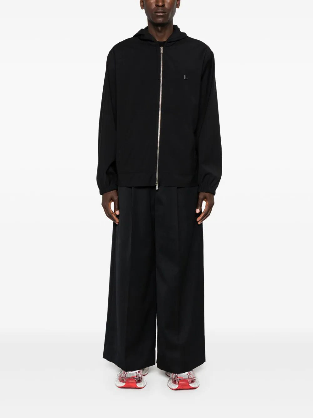 Givenchy Zipped hoodie in wool with 4g detail Italia