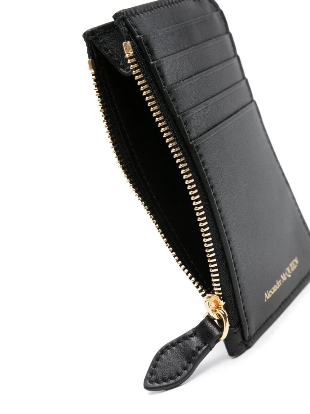 Alexander McQueen Zip card holder Spedizione Gratuita