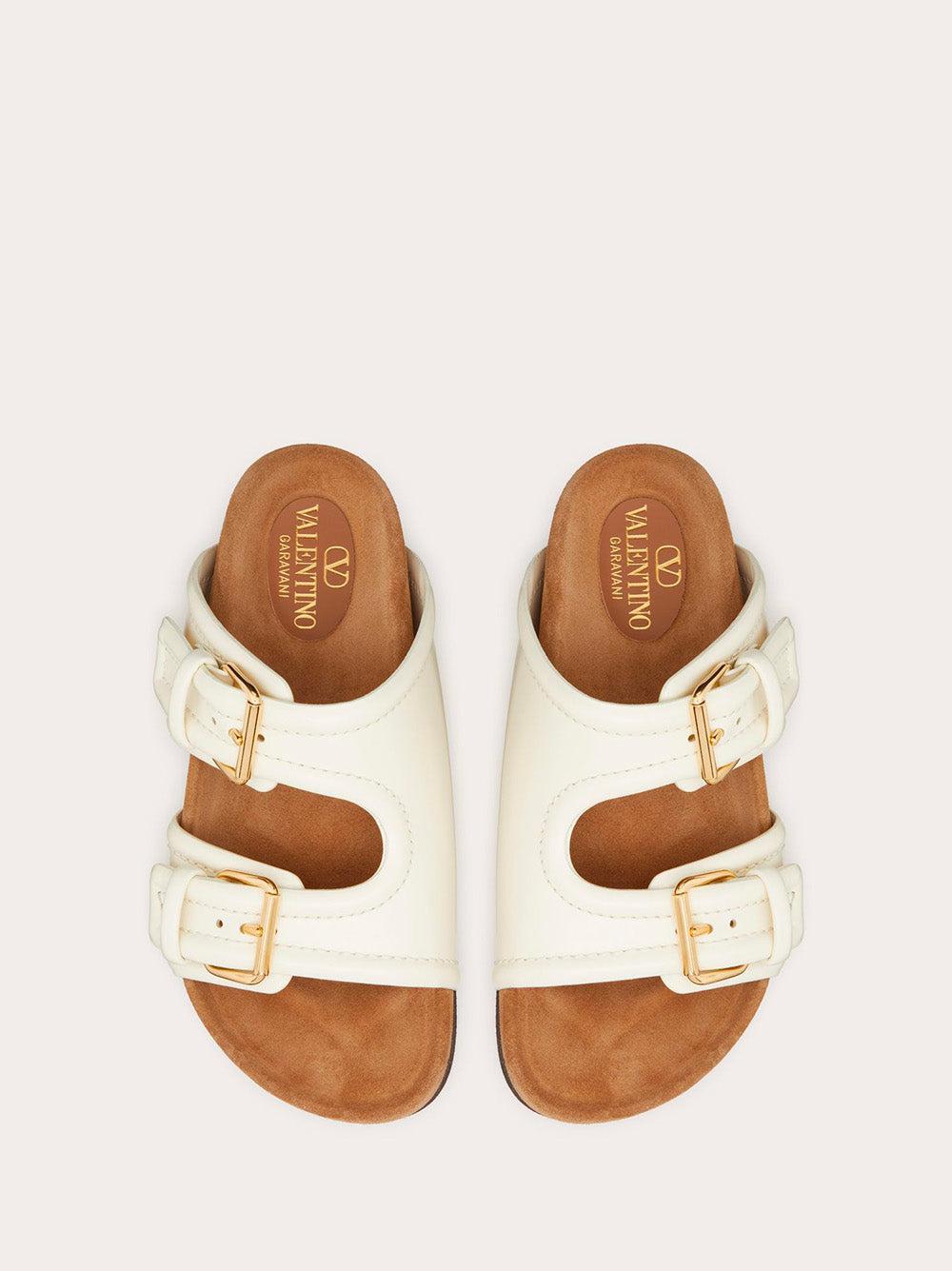 Valentino Garavani 30 mm calfskin fussfriend slide sandal Shopping Online