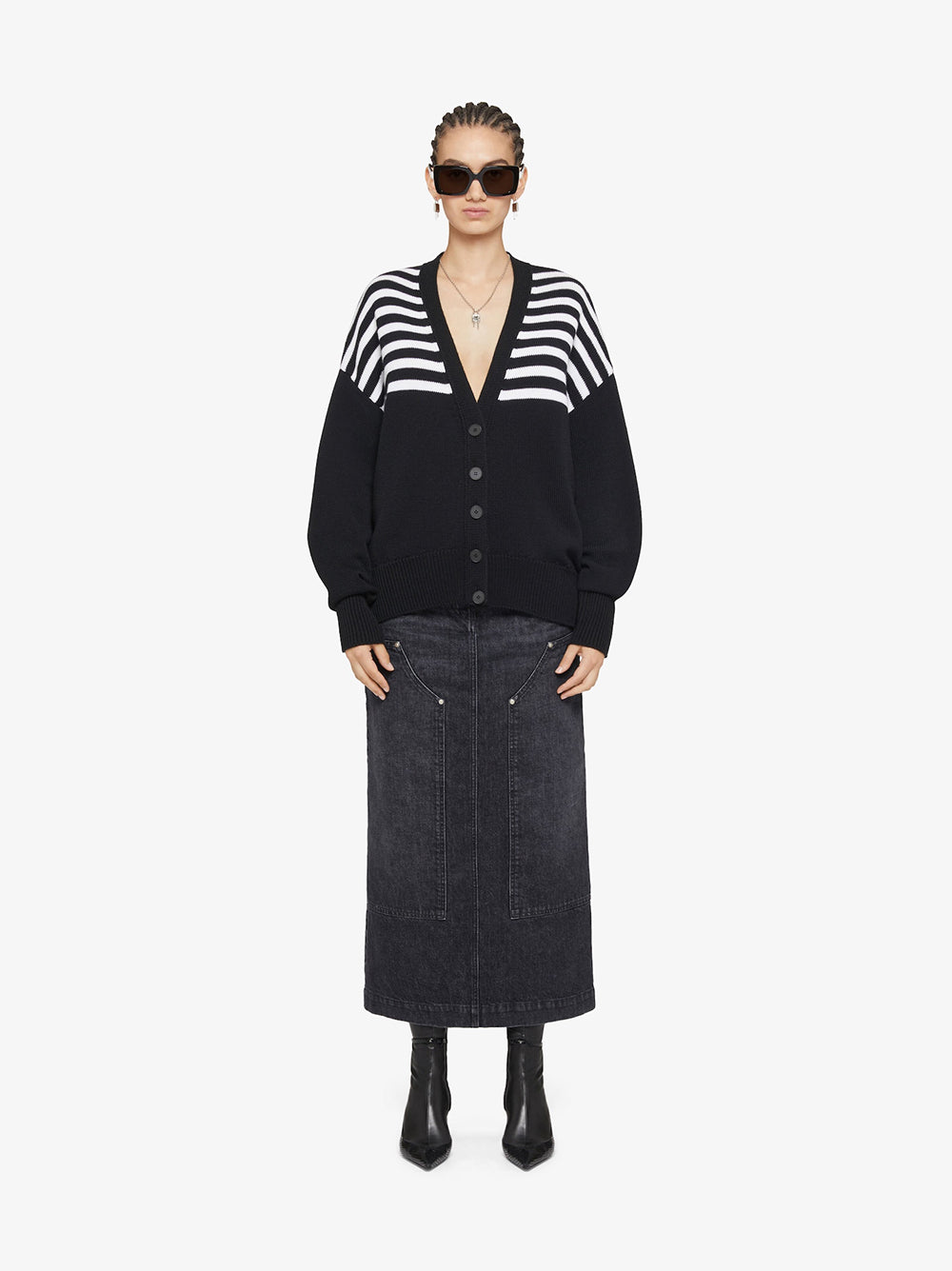 Givenchy 4g cardigan with stripes Novità