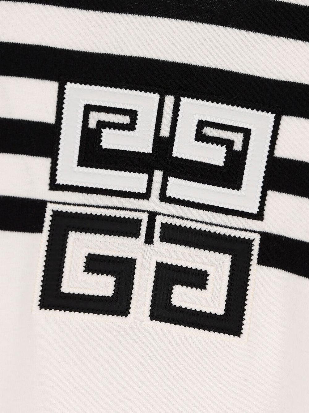 Givenchy 4g cropped t-shirt with stripes Sconto