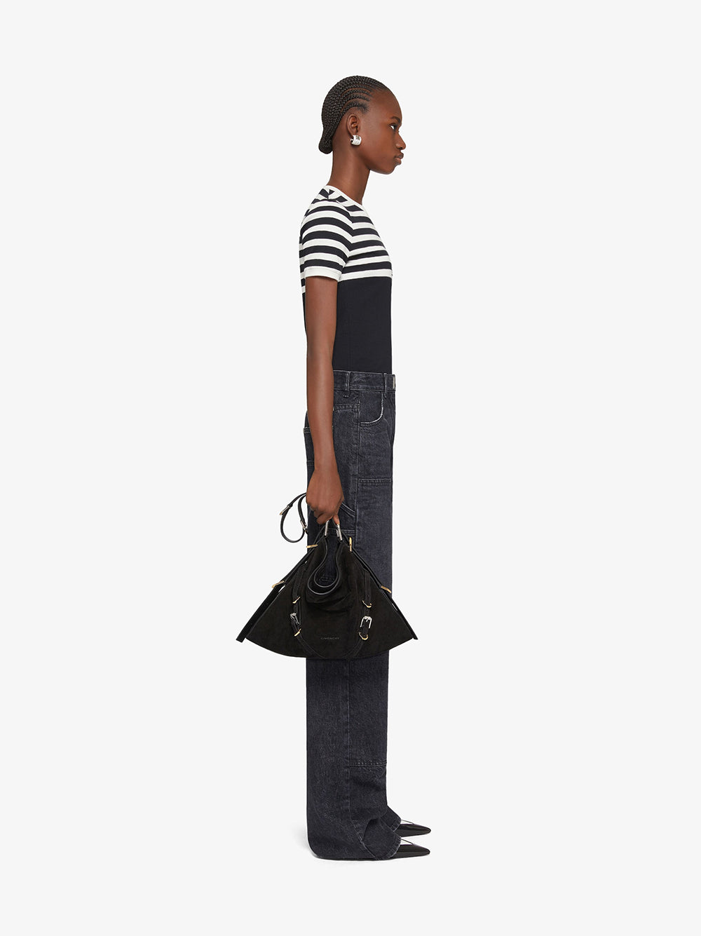 Givenchy 4g slim fit t-shirt with stripes Vendita Economica