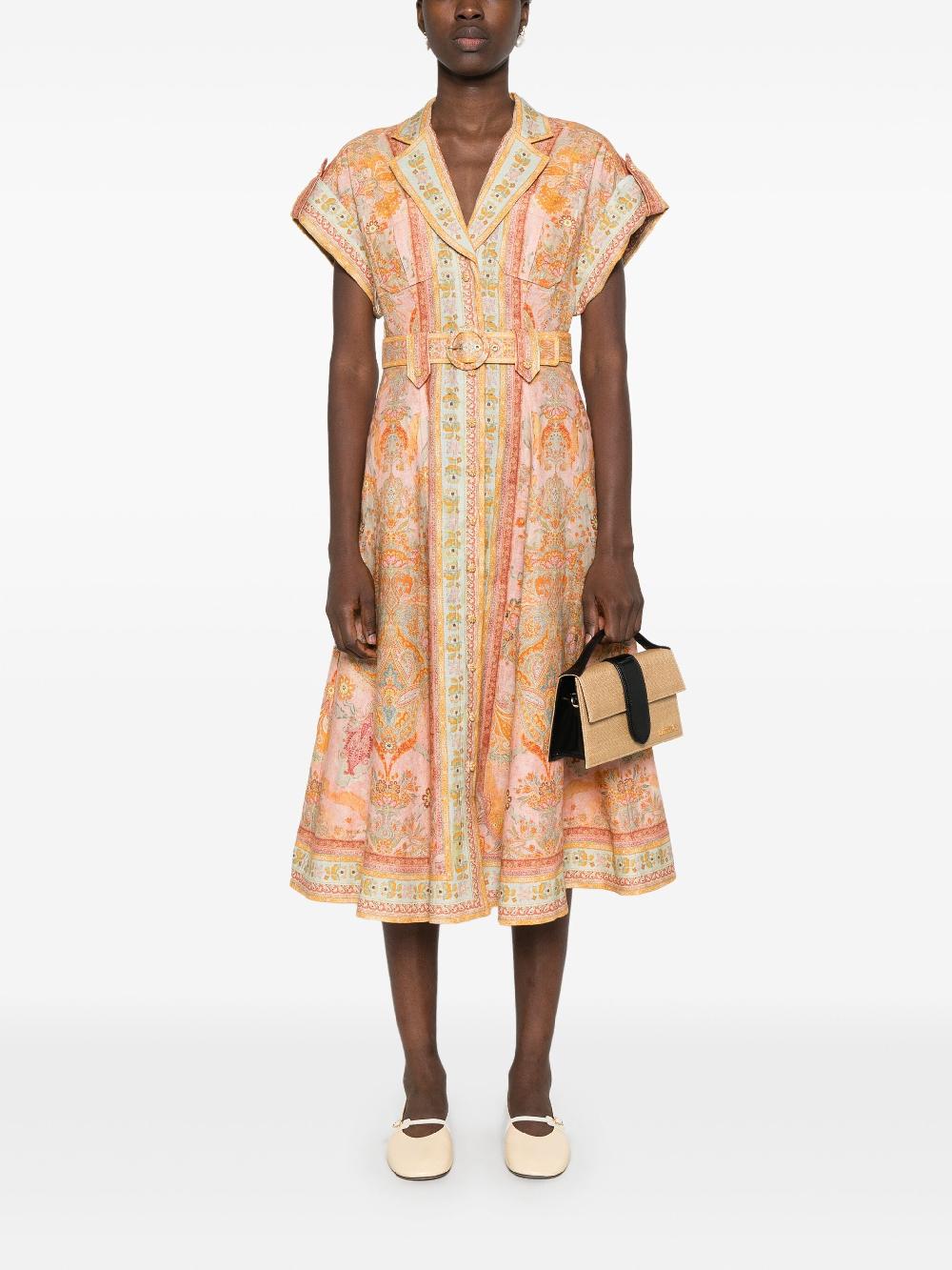 ZIMMERMANN Acacia midi shirt dress Grandi sconti