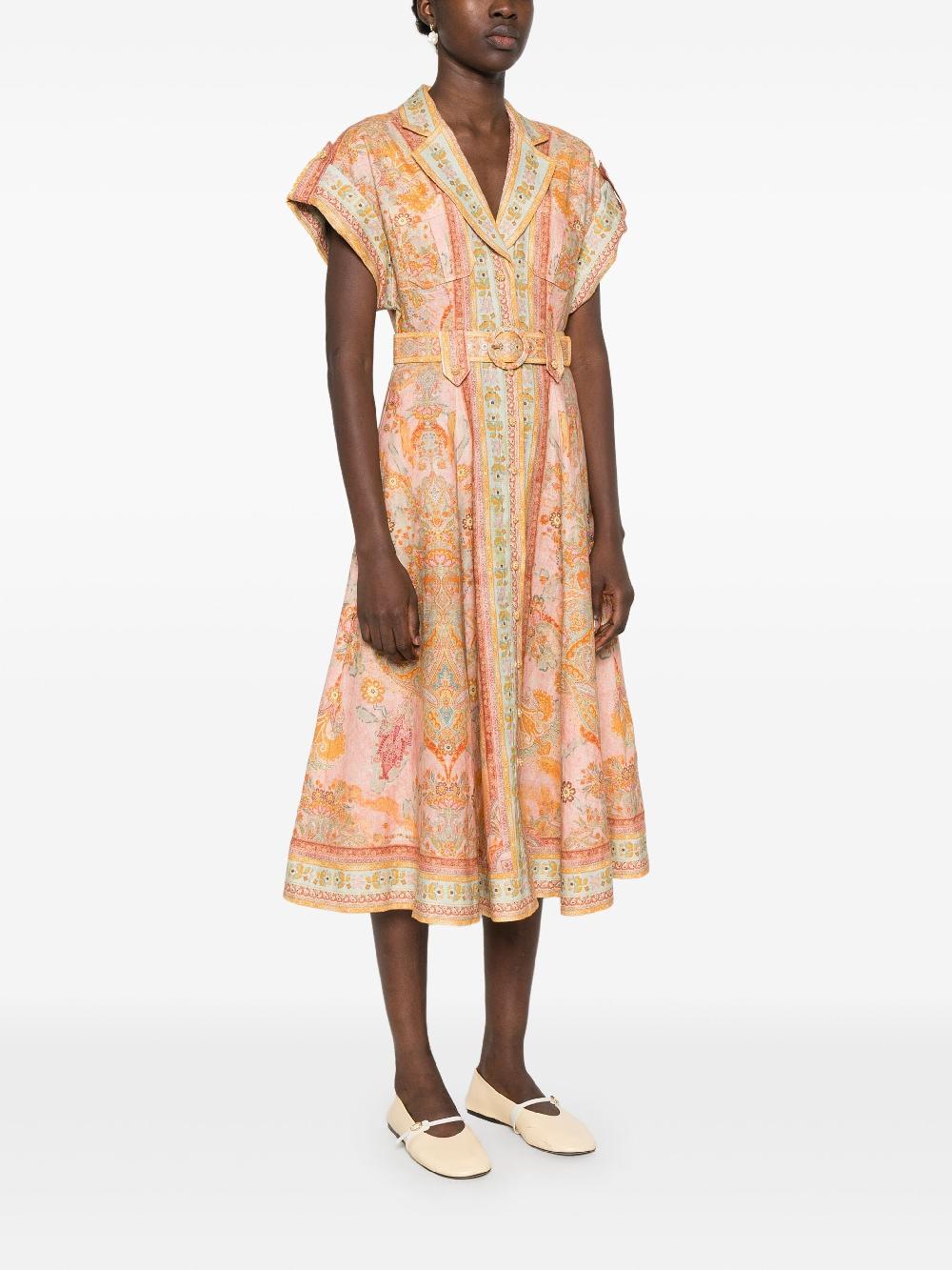 ZIMMERMANN Acacia midi shirt dress Grandi sconti