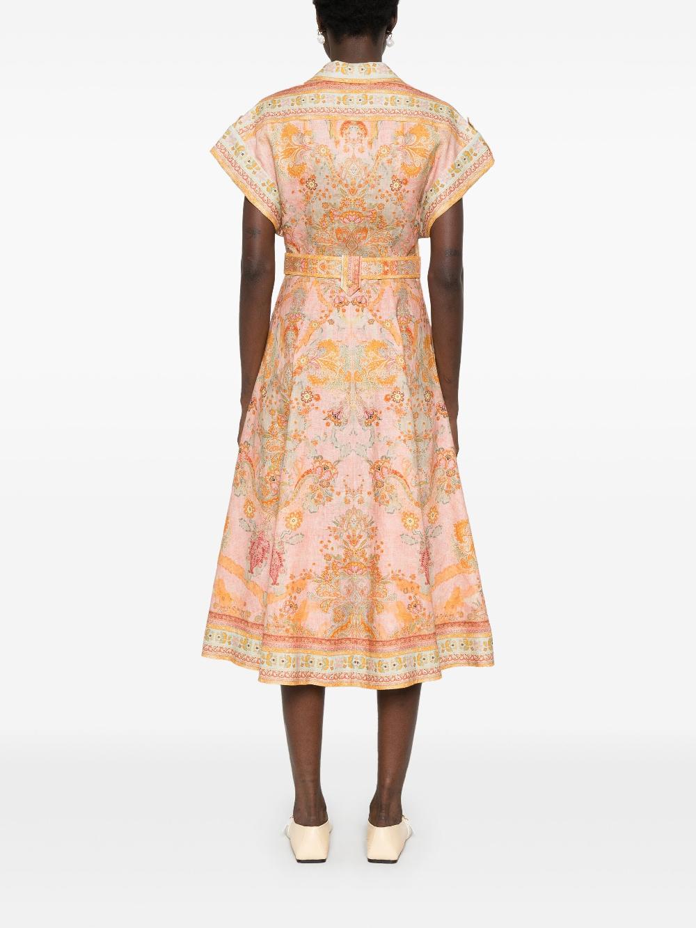 ZIMMERMANN Acacia midi shirt dress Grandi sconti
