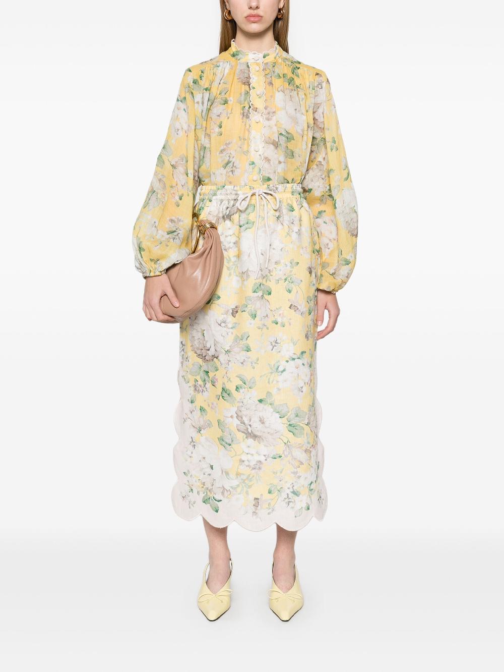 ZIMMERMANN Acacia scallop blouse Bestseller