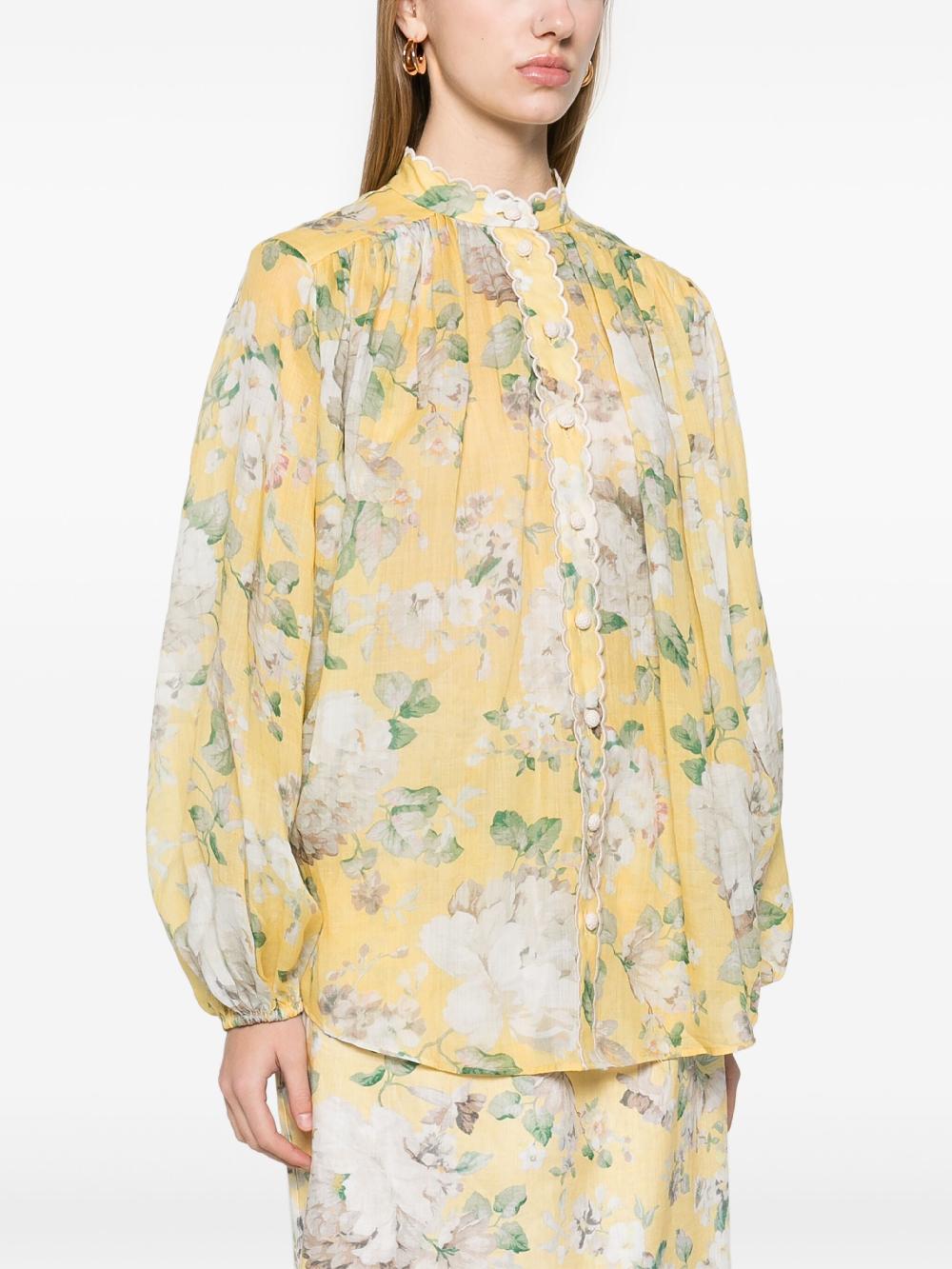 ZIMMERMANN Acacia scallop blouse Bestseller