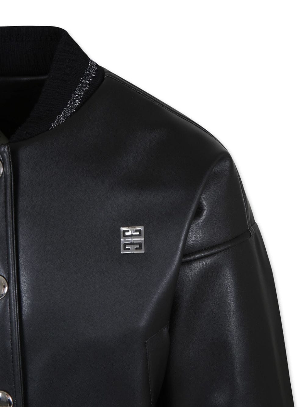 Givenchy Kids 4g-plaque faux-leather jacket Offerte giornaliere