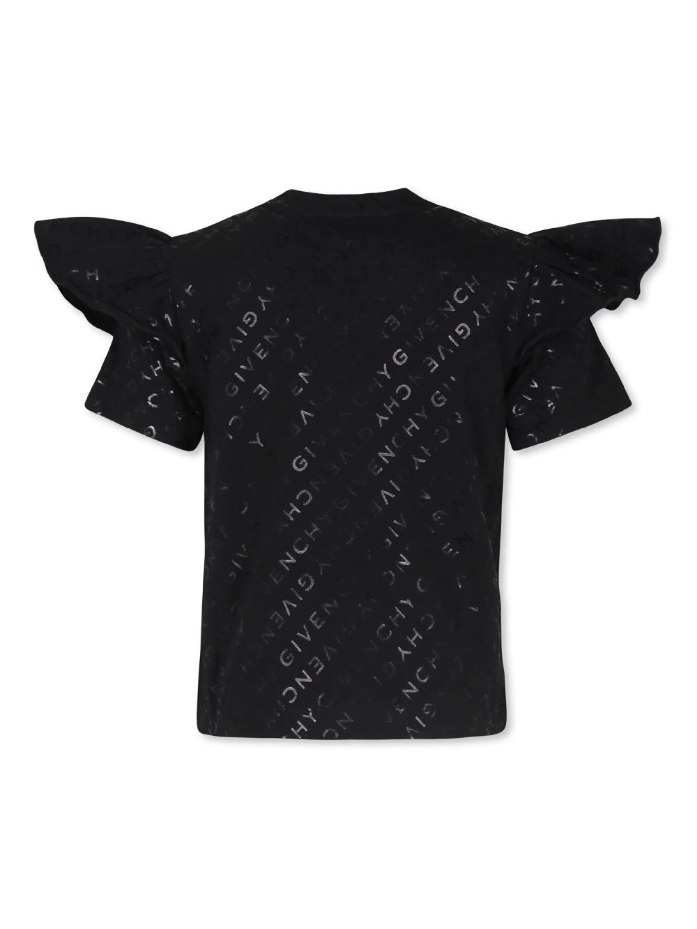 Givenchy Kids T-shirt with all-over logo Sconti VIP