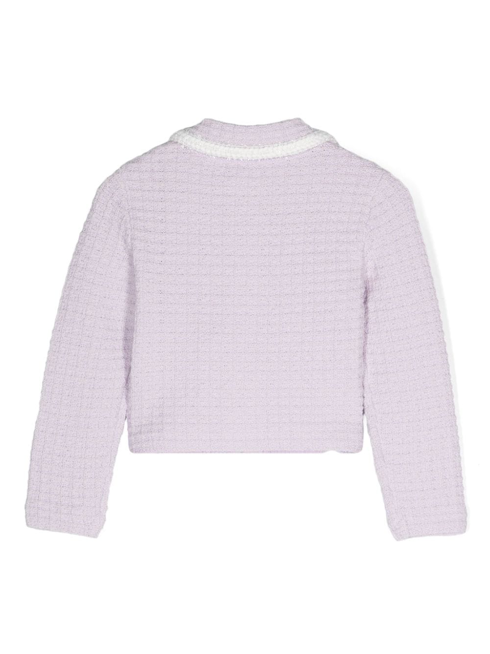 SELF PORTRAIT Kids Lilac knit cardigan Esporta salva