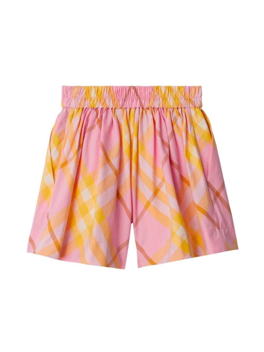 Burberry Kids Check shorts In vendita