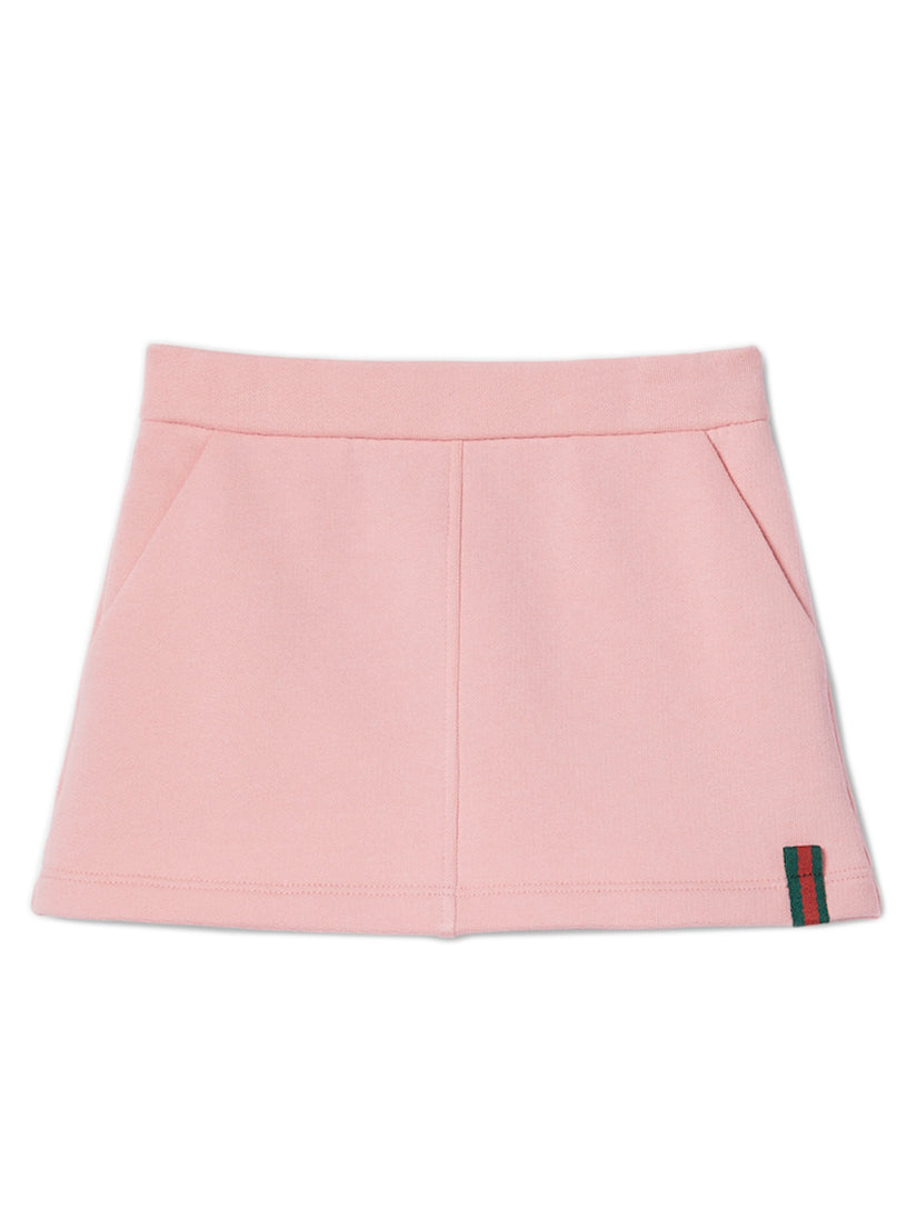 Gucci Kids Cotton skirt with web Sconti questo mese