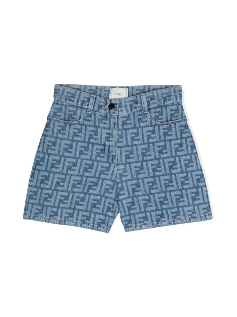 FENDI Kids Denim shorts Italia