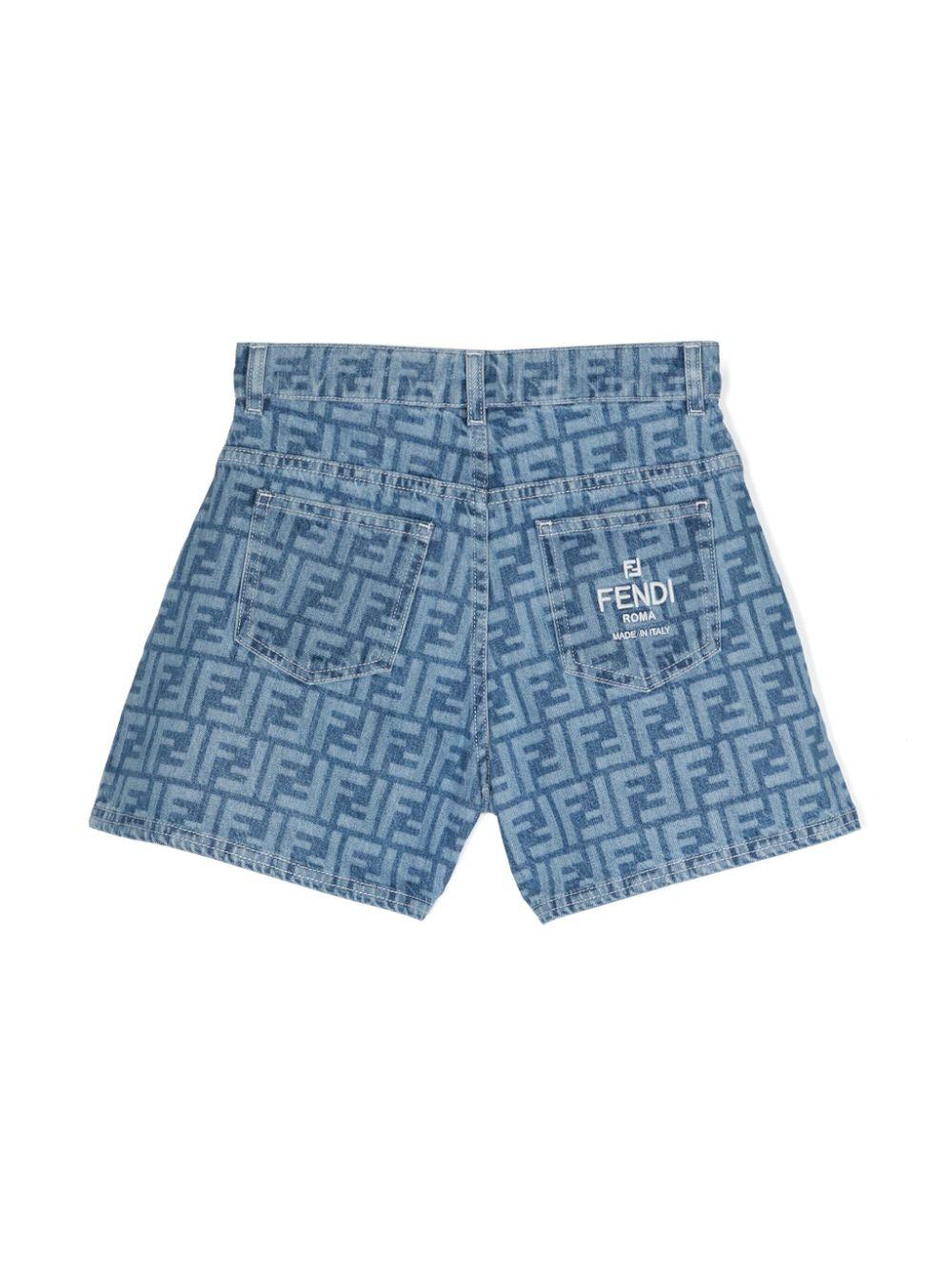 FENDI Kids Denim shorts Italia