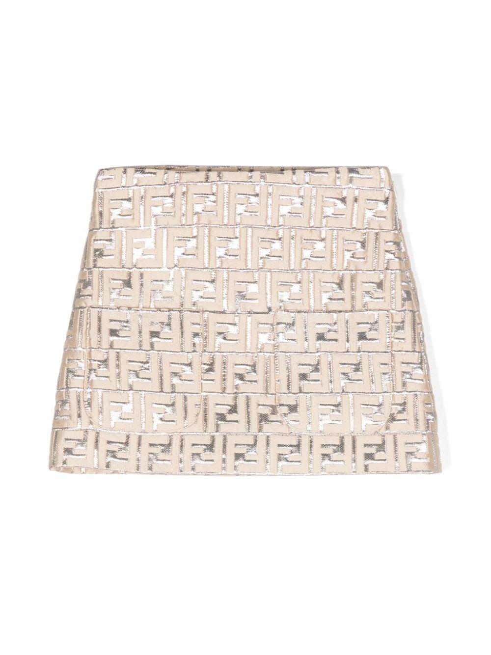 FENDI Kids Ff brocade skirt Nuovo