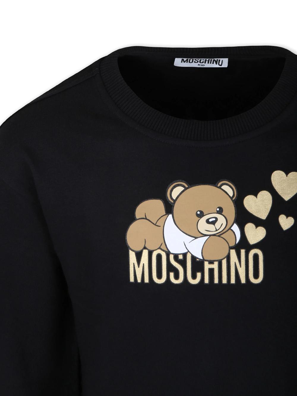 Moschino Kids Sweatshirt with rouches and teddy bear print Consegna Veloce