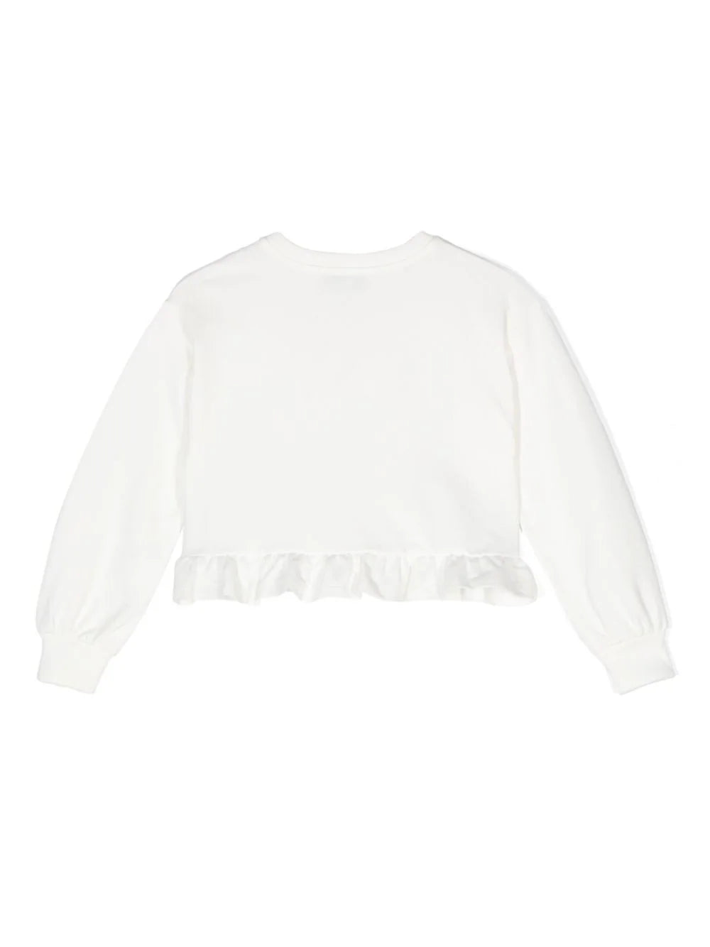 Moschino Kids Sweatshirt with rouches and teddy bear print Promozione Limitata