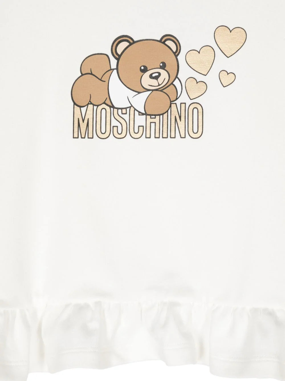 Moschino Kids Sweatshirt with rouches and teddy bear print Promozione Limitata