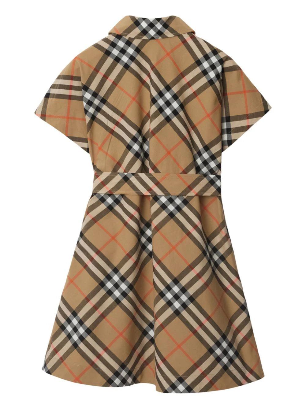 Burberry Kids Check cotton shirt dress Shopping Online