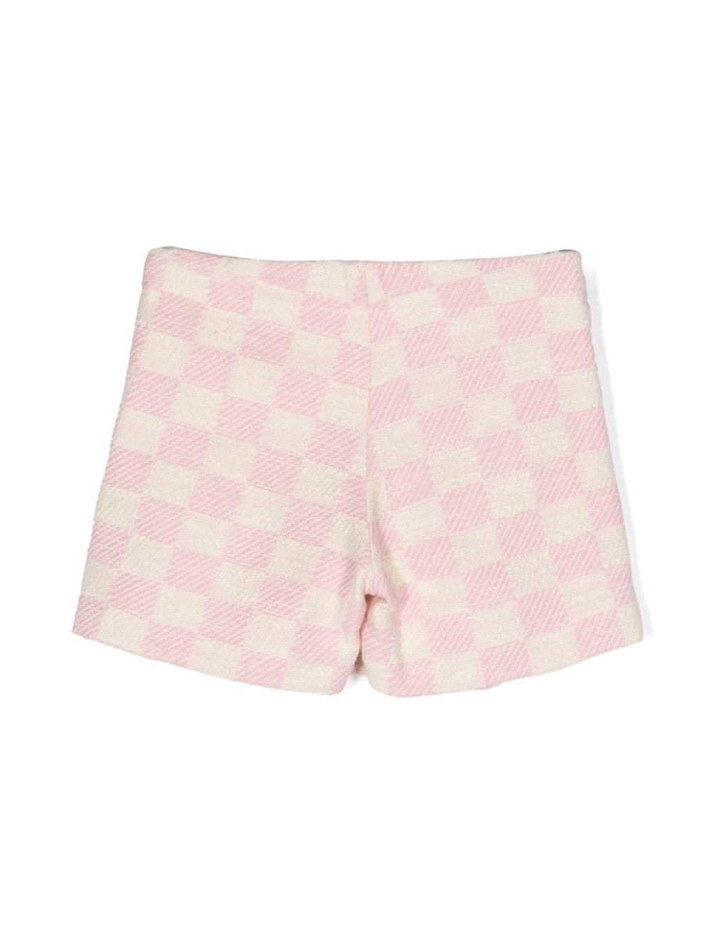 VERSACE Kids Tweed checked shorts Vendita Calda