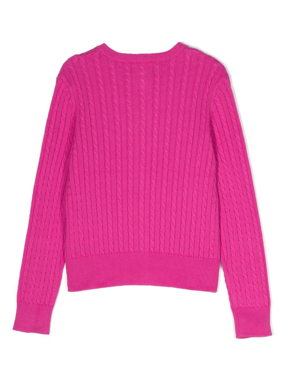 Ralph Lauren Kids Mini-cable cotton cardigan Vendita Economica