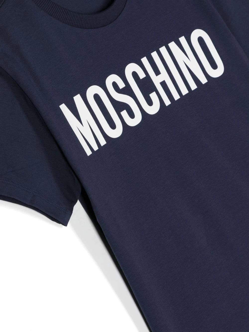 Moschino Kids Logo print jersey t-shirt Fornitura limitata