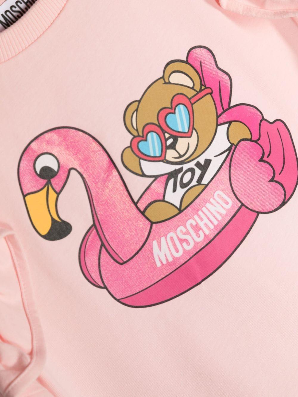 Moschino Kids Pool party teddy bear jersey t-shirt Black Friday