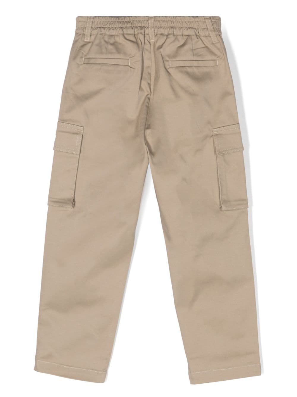 Golden Goose Kids Cargo trousers with embroidered logo Offerta Anniversario
