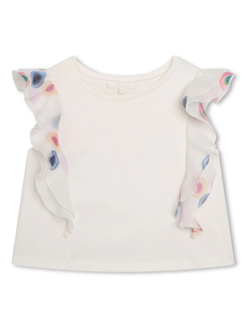 Chloé Kids Ruffled blouse Offerte stagionali
