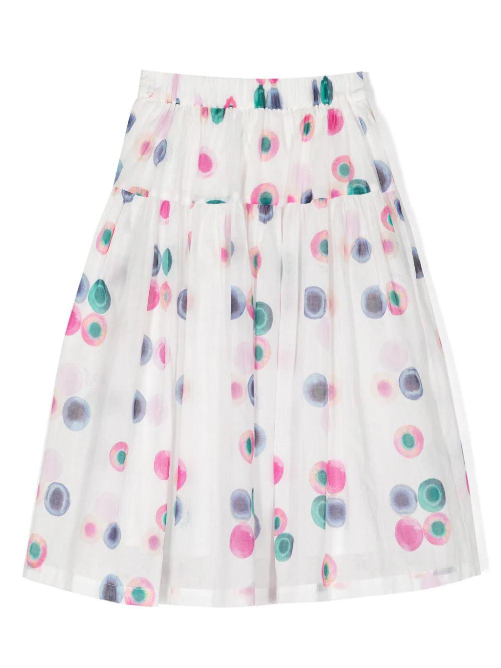 Chloé Kids Graphic-print skirt Liquidazione