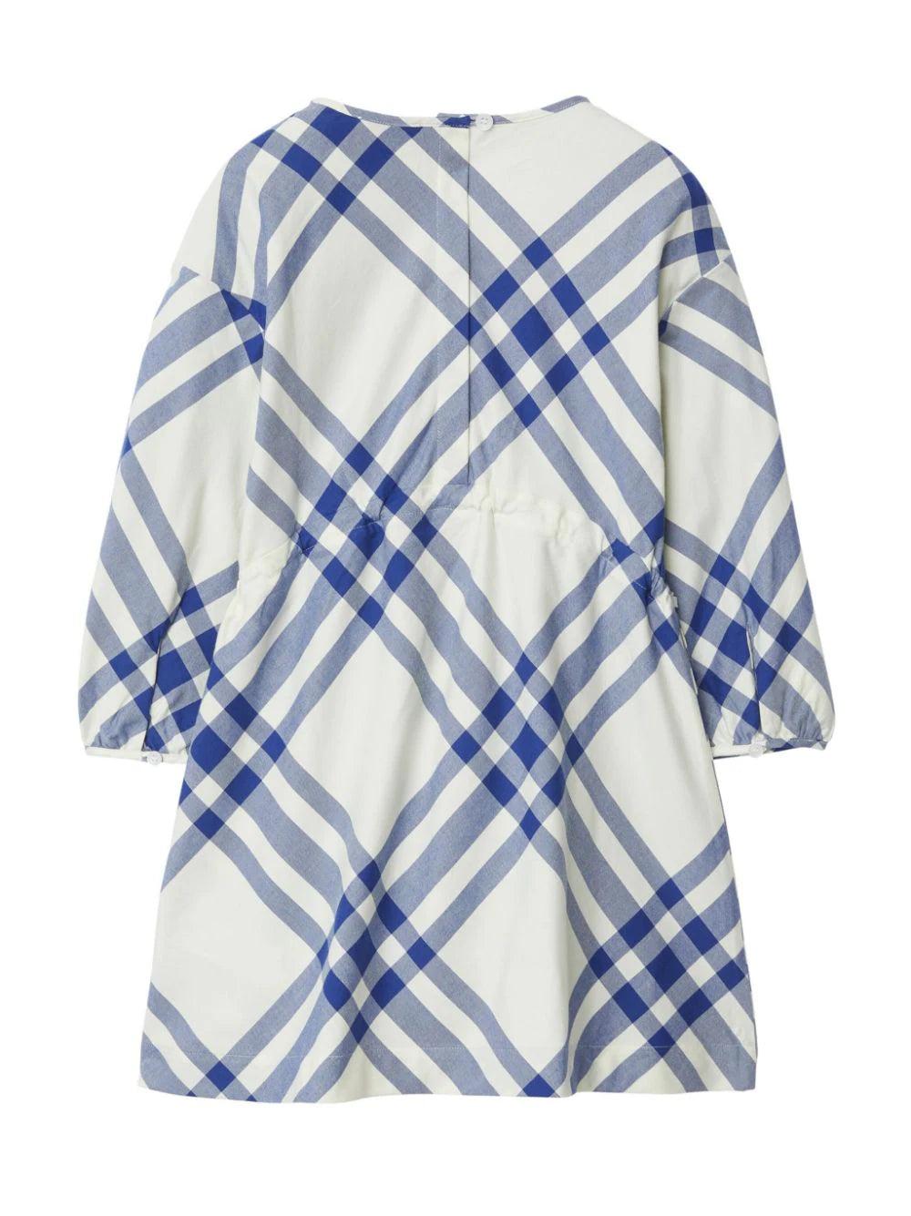 Burberry Kids Check cotton dress Fino al 55% di sconto