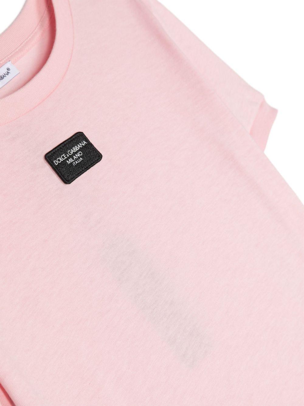 Dolce & Gabbana Kids Logo-appliqué t-shirt Discount Store per i nuovi prodotti