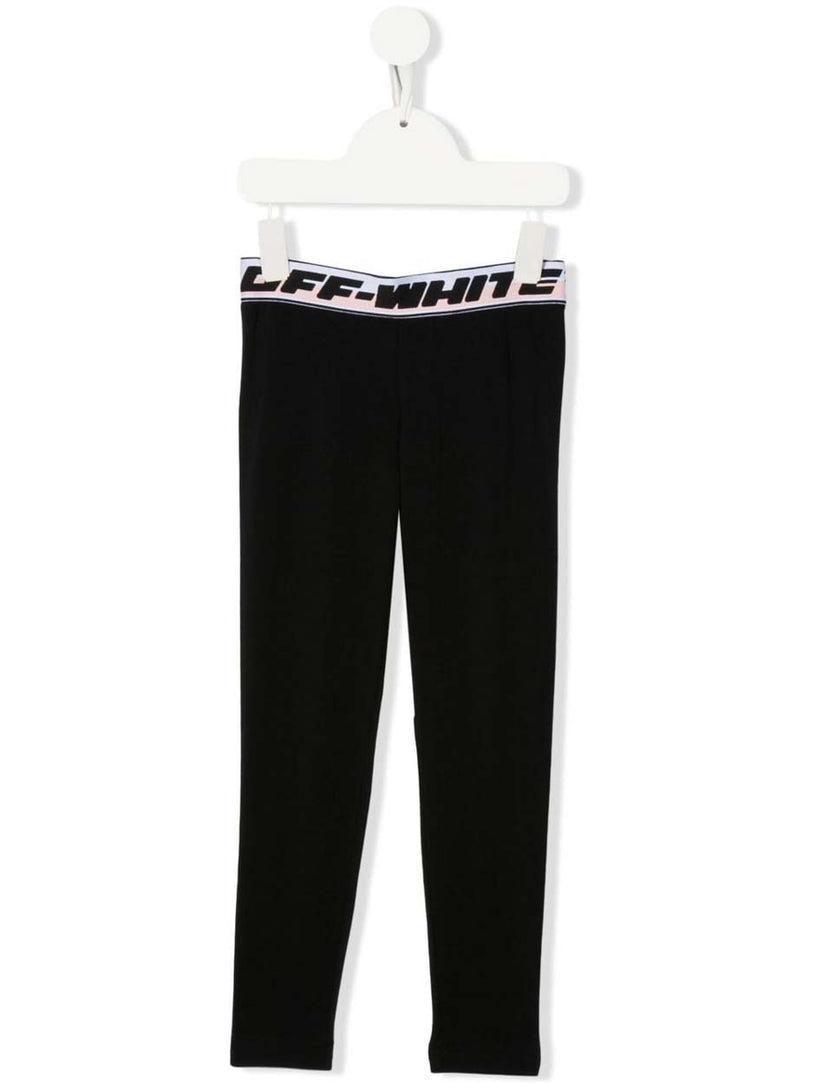 OFF-WHITE Kids Logo band leggings Super sconto