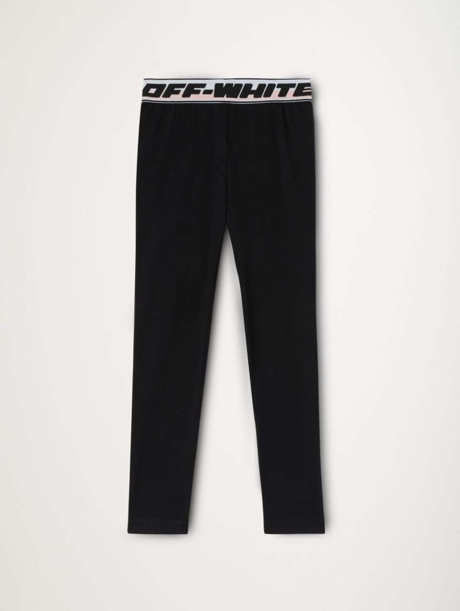 OFF-WHITE Kids Logo band leggings Super sconto