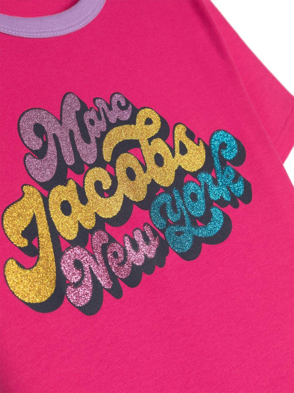 Marc Jacobs Kids Glitter logo-print t-shirt Officina