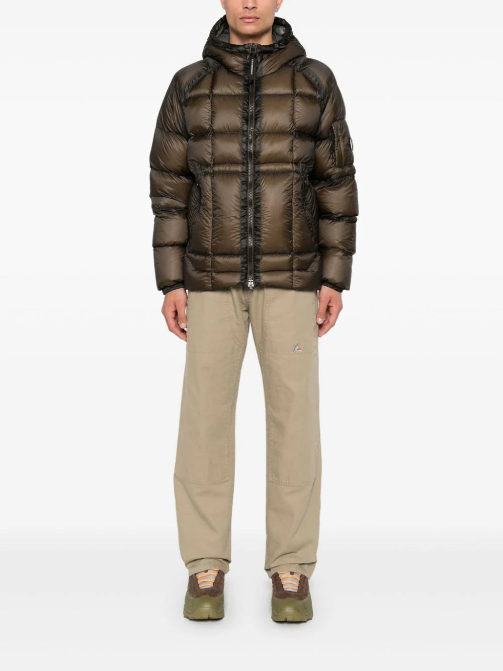CP COMPANY D.d. shell hooded medium down jacket In Linea