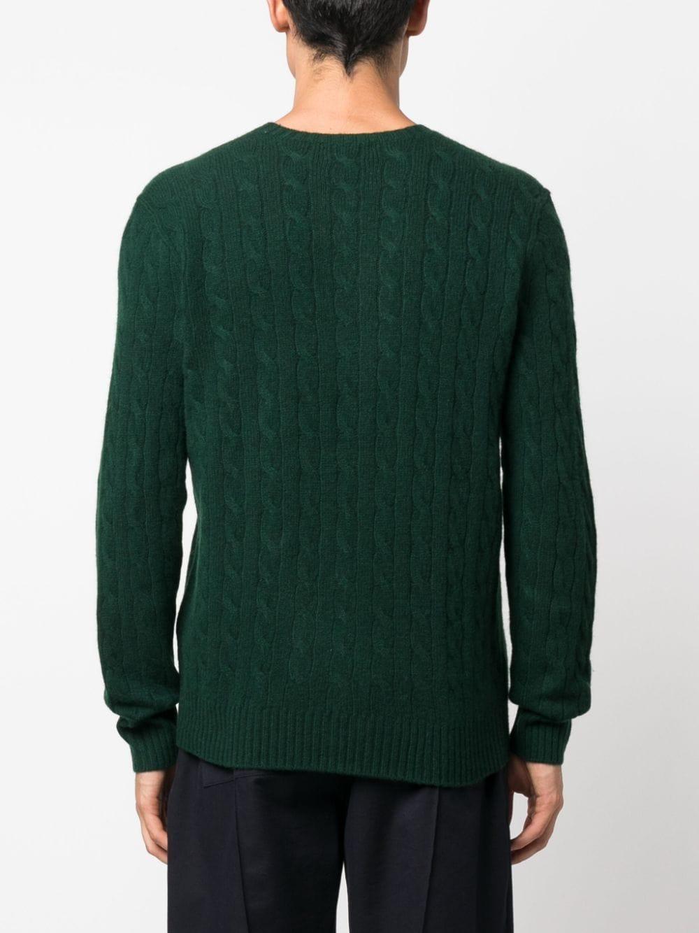 POLO RALPH LAUREN Cable wool and cashmere sweater Promozione