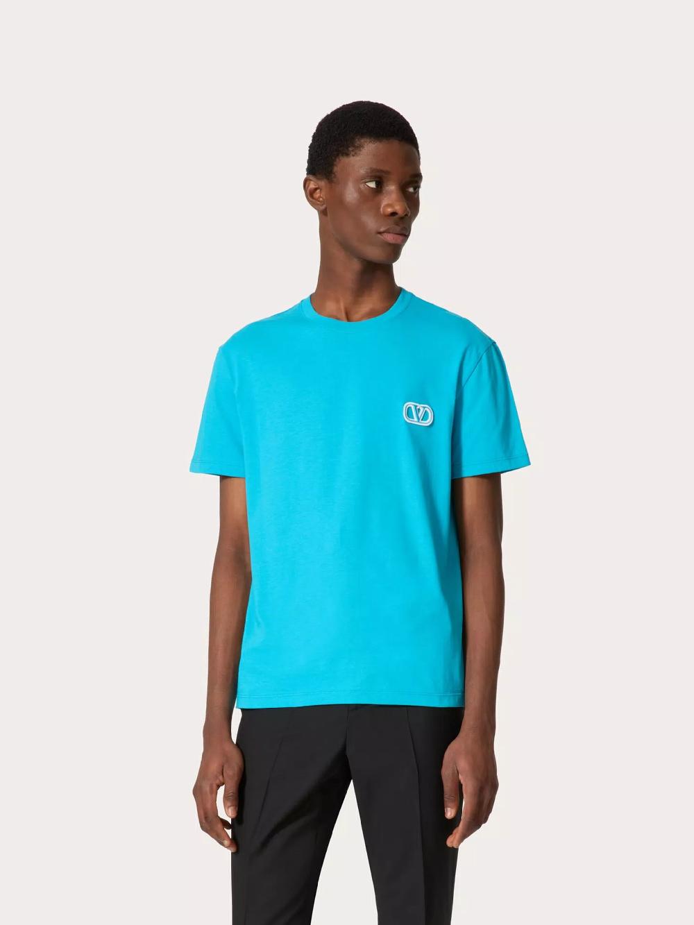 Valentino Garavani T-shirt with vlogo signature patch Fino Al -60%
