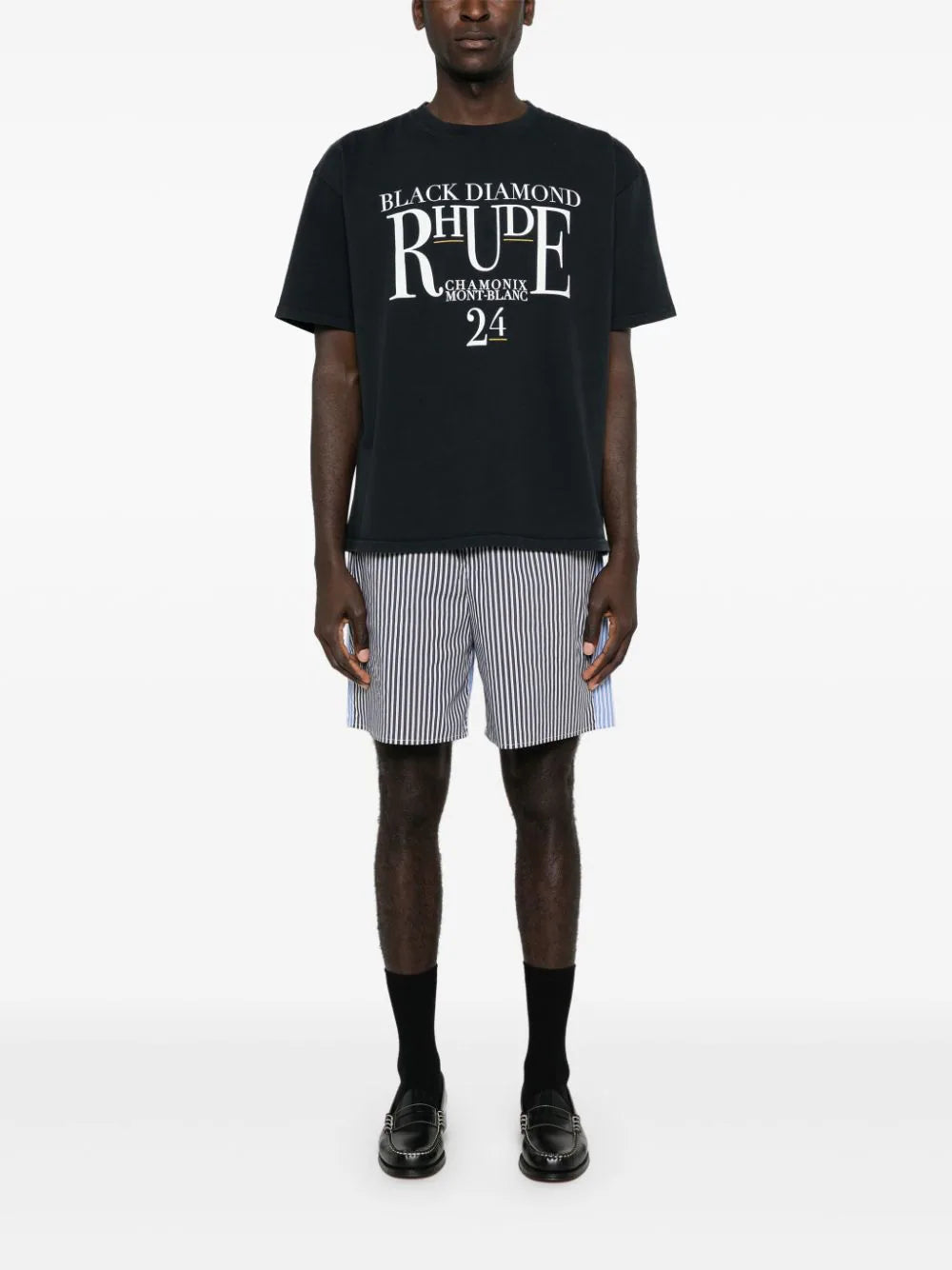 Rhude T-shirt black diamond Prezzo Ridotto