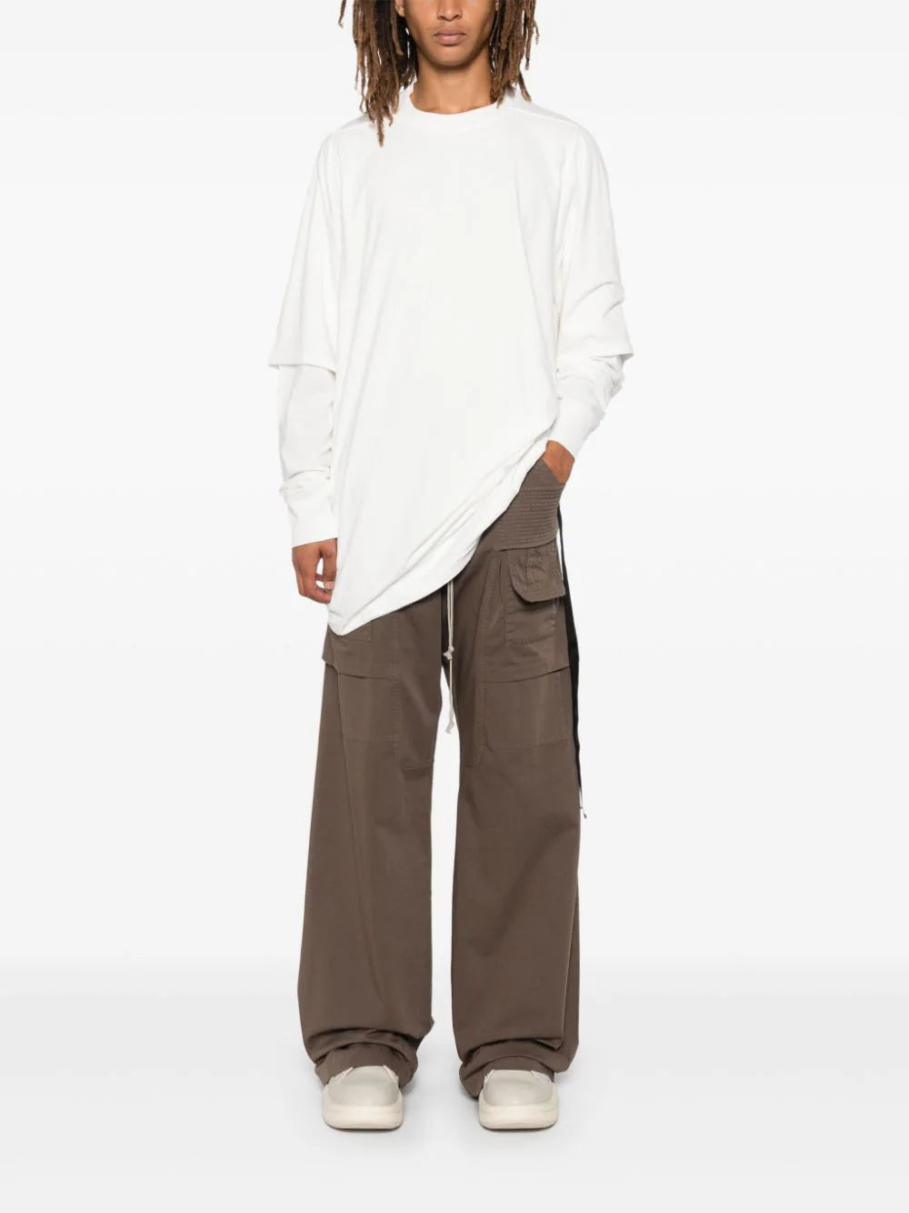 Rick Owens DRKSHDW Creatch wide cargo pants Latest stili