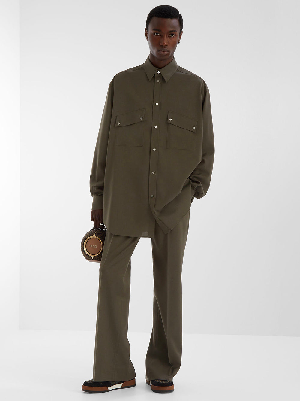 FENDI Wool overshirt Esporta salva