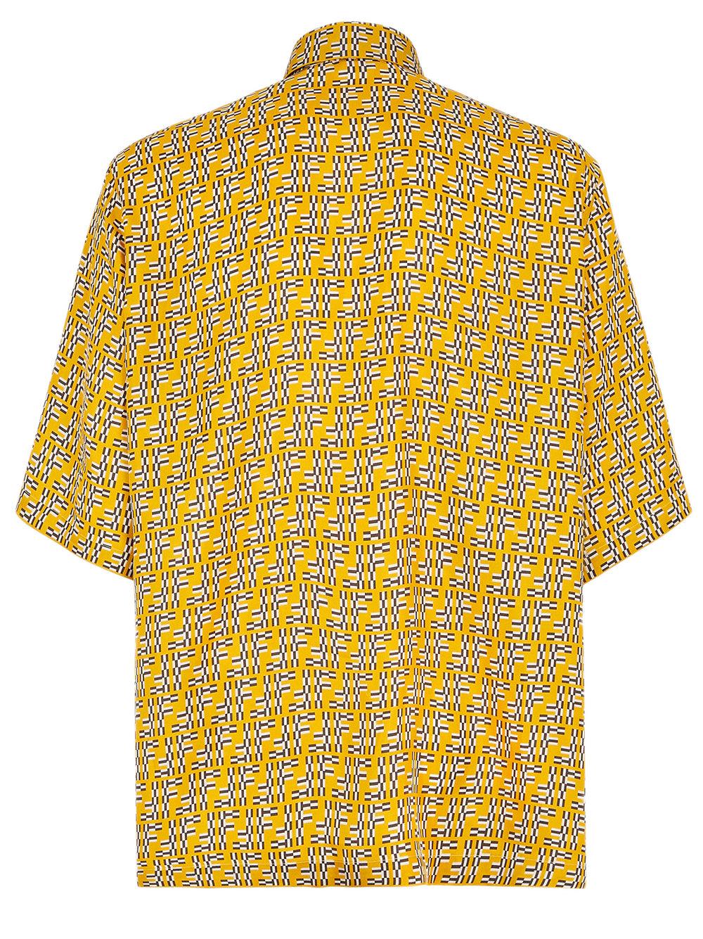 FENDI Ff labyrinth silk shirt Black Friday Prezzi