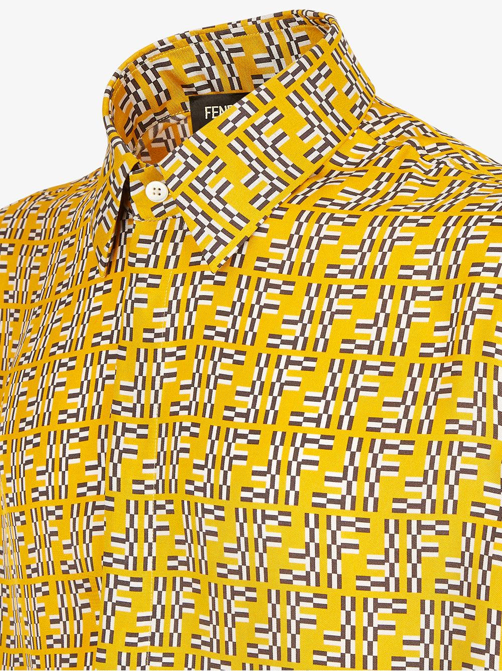 FENDI Ff labyrinth silk shirt Black Friday Prezzi