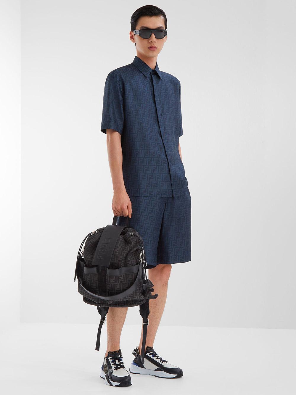 FENDI Ff silk shirt In vendita