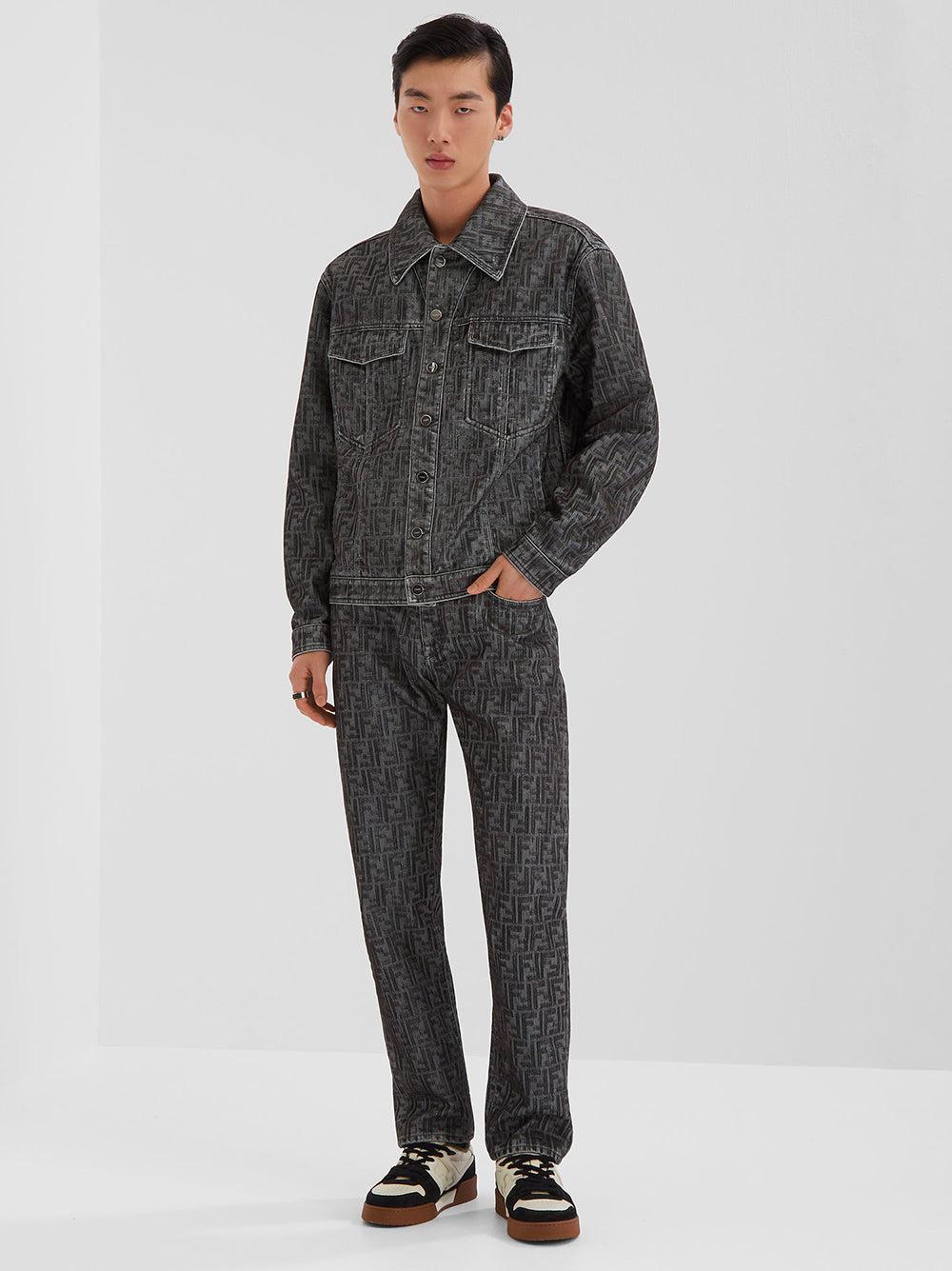 FENDI Ff denim jacket Nuovo