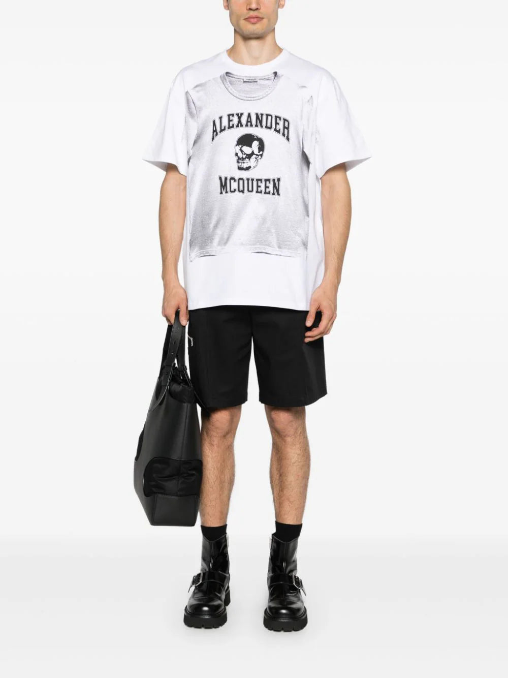 Alexander McQueen Graffiti t-shirt Soddisfazione Garantita