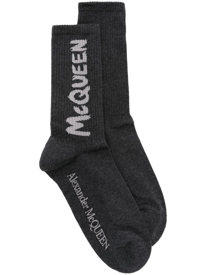 Alexander McQueen Mcqueen graffiti socks Negozi Online